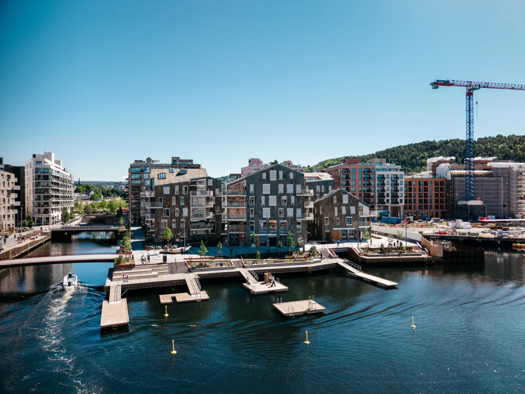 Prosjektfoto fra Vannkunsten i Bjørvika